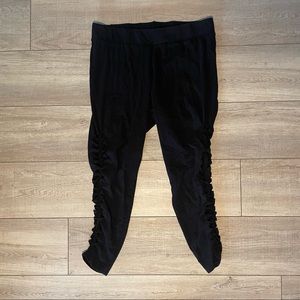 SOLD!!!- Premium black leggings, Diamond side slits, Torrid, Size 2